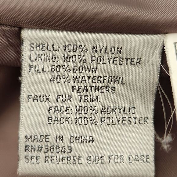 Larry LEVINE DOWN Puffer Trench Coat XS - Picture 10 of 14